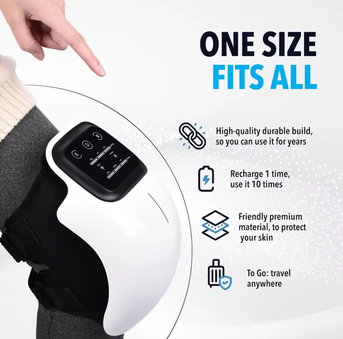 Infrared deep tissue massage brace